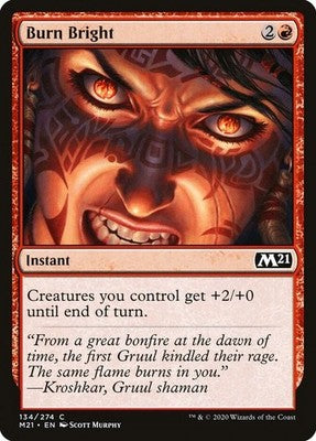 Burn Bright M21 134 NM Magic: The Gathering