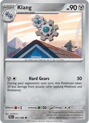 Klang 062/086 SV: Black Bolt Reverse Holofoil Pokémon TCG