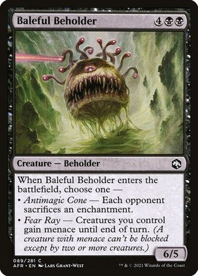 Baleful Beholder AFR 89 NM Magic: The Gathering