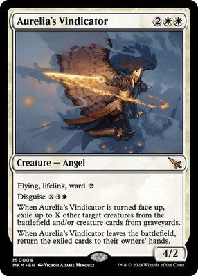 Aurelia's Vindicator MKM 4 NM Magic: The Gathering