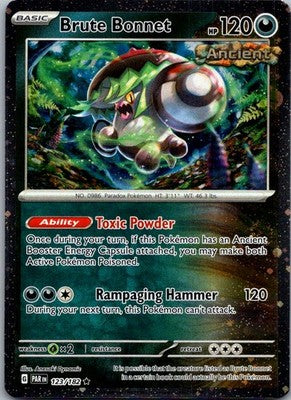 Brute Bonnet 123/182 Holo Rare Miscellaneous Cards & Products Pokemon Near Mint