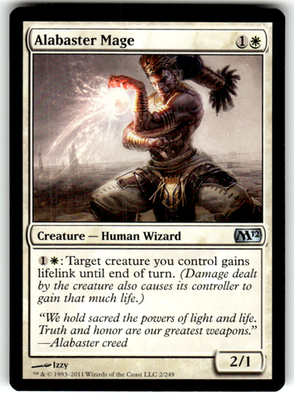 Alabaster Mage Magic 2012 (M12) 2 U Magic: The Gathering Near Mint