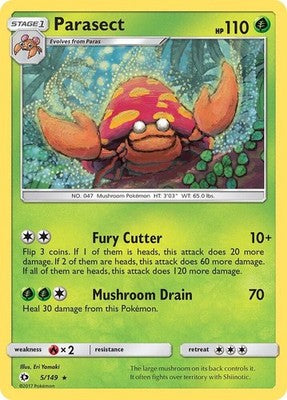 Parasect 5/149 SM Base Set Pokémon TCG