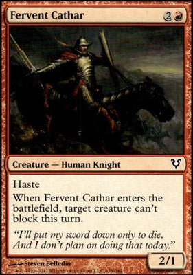 Fervent Cathar Avacyn Restored 135 C Magic: The Gathering Near Mint