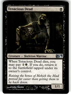 Tenacious Dead Magic 2014 (M14) 118 U Magic: The Gathering Near Mint