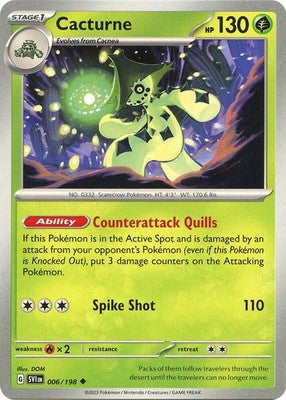 Cacturne 006/198 SV01: Scarlet & Violet Base Set Pokémon TCG