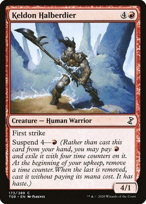 Keldon Halberdier TSR 173 NM Magic: The Gathering