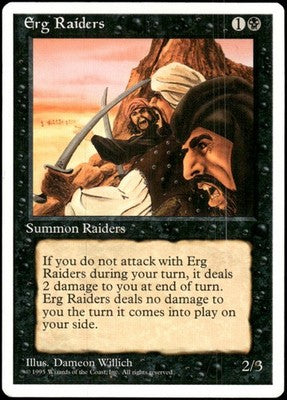 Erg Raiders Fourth Edition C Magic: The Gathering Lightly Played