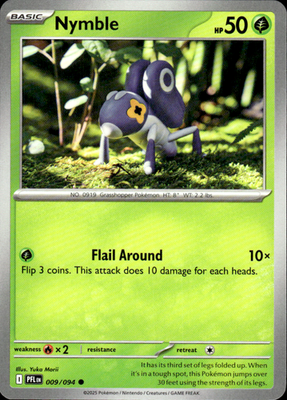 Nymble Phantasmal Flames 009/094 Common Pokémon — English Lightly Played
