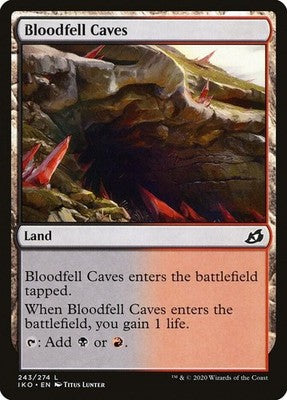 Bloodfell Caves IKO 243 NM Magic: The Gathering