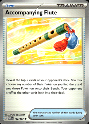 Accompanying Flute Twilight Masquerade 142/167 Uncommon Pokémon — English