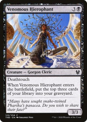 Venomous Hierophant THB 122 NM Magic: The Gathering