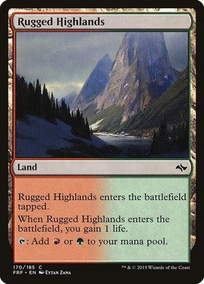 Rugged Highlands FRF 170 NM Magic: The Gathering