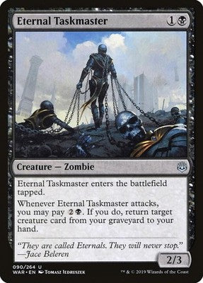 Eternal Taskmaster WAR 90 NM Magic: The Gathering