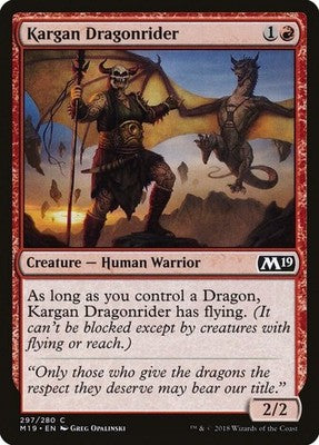 Kargan Dragonrider M19 297 NM Magic: The Gathering