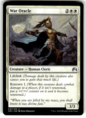 War Oracle Magic Origins 41 U Magic: The Gathering Near Mint