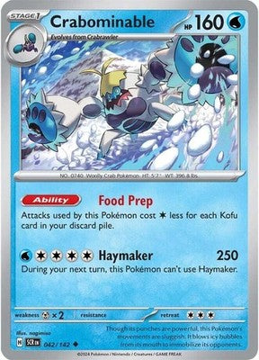 Crabominable 042/142 SV07: Stellar Crown Pokémon TCG