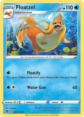 Floatzel 039/172 SWSH09: Brilliant Stars Pokémon TCG