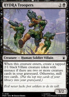 HYDRA Troopers Marvel Super Heroes 101 C Magic: The Gathering Near Mint
