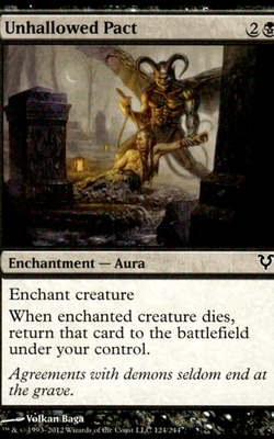 Unhallowed Pact Avacyn Restored 124 C Magic: The Gathering Near Mint