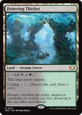 Festering Thicket EOC 21 NM Magic: The Gathering