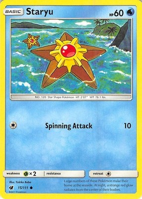 Staryu 15/111 SM - Crimson Invasion Pokémon TCG