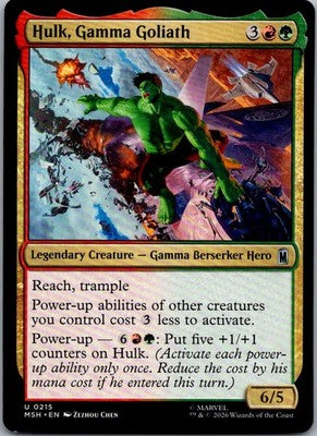 Hulk, Gamma Goliath 215 Uncommon Marvel Super Heroes Magic: The Gathering NM