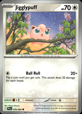 Jigglypuff Phantasmal Flames 076/094 Common Pokémon — English Near Mint