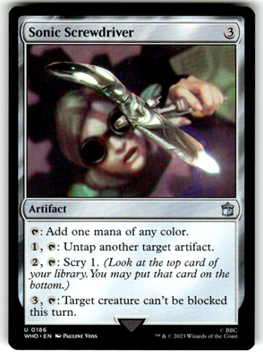 Sonic Screwdriver (0 ) Universes Beyond: Doctor Who 186 U Magic: The Gathering