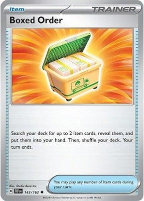Boxed Order 143/162 SV05: Temporal Forces Pokémon TCG