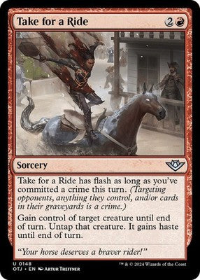 Take for a Ride OTJ 148 NM Magic: The Gathering