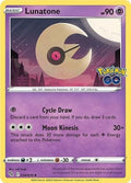 Lunatone 034/078 Pokemon GO Pokémon TCG