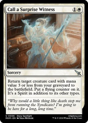 Call a Surprise Witness MKM 6 NM Magic: The Gathering