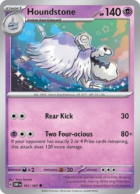 Houndstone 101/197 SV03: Obsidian Flames Pokémon TCG