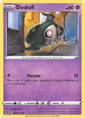 Duskull 060/172 SWSH09: Brilliant Stars Pokémon TCG