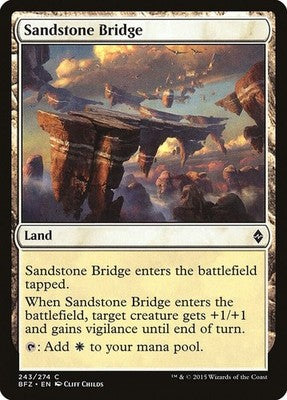 Sandstone Bridge BFZ 243 NM Magic: The Gathering
