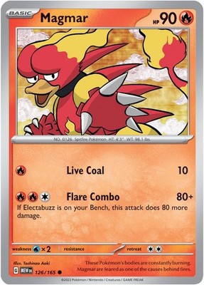 Magmar 126/165 SV: Scarlet & Violet 151 Pokémon TCG