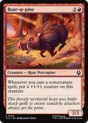 Boar-q-pine TLA 124 Foil NM Magic: The Gathering