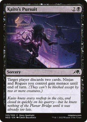Kaito's Pursuit NEO 103 Foil NM Magic: The Gathering