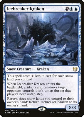 Icebreaker Kraken KHM 63 NM Magic: The Gathering