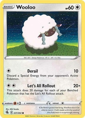 Wooloo (221) 221/264 SWSH08: Fusion Strike Pokémon TCG