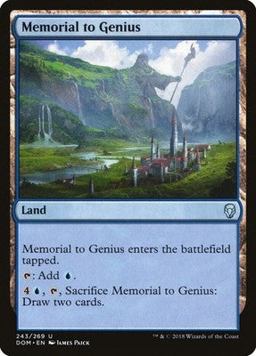 Memorial to Genius DOM 243 NM Magic: The Gathering