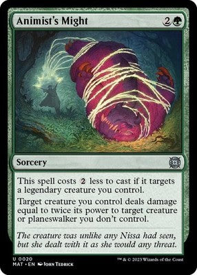 Animist's Might MAT 20 NM Magic: The Gathering