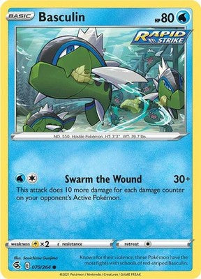 Basculin 070/264 SWSH08: Fusion Strike Reverse Holofoil Pokémon TCG