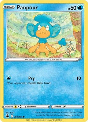 Panpour 068/264 SWSH08: Fusion Strike Pokémon TCG