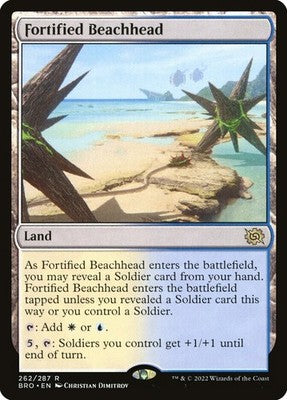 Fortified Beachhead BRO 262 NM Magic: The Gathering