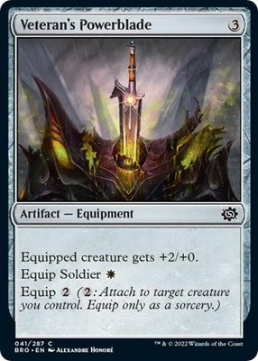 Veteran's Powerblade BRO 41 NM Magic: The Gathering