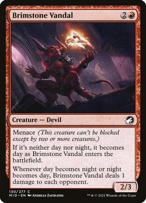 Brimstone Vandal MID 130 Foil LP Magic: The Gathering