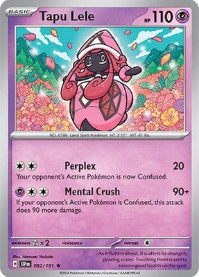 Tapu Lele 092/191 SV08: Surging Sparks Holofoil Pokémon TCG