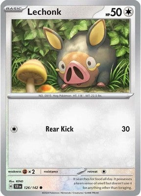 Lechonk 126/142 SV07: Stellar Crown Reverse Holofoil Pokémon TCG